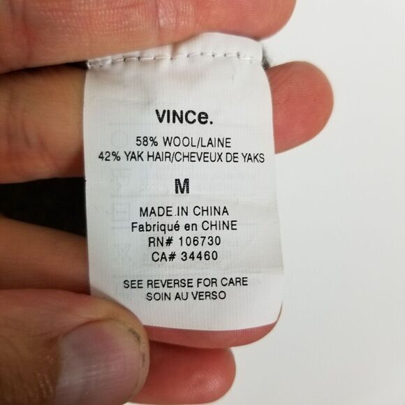 Vince Women Yak Wool Blend Oversized Rugby Stripe Crewneck Sweater Size M - Picture 5 of 5